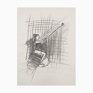 Helen Warner, The Hammer Thrower II, 2011, Pencil on Paper-CHG-2036899