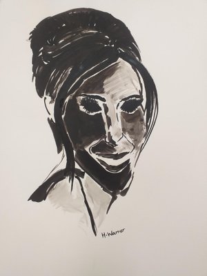 Helen Warner, The Power of a Smile, 2023, Ink on Paper-CHG-2036892