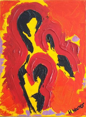 Helen Warner, Three Screams, 2009, Acrylic on Canvas-CHG-2036894