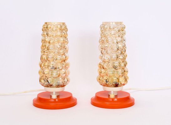 Helena Tynell Style Bubble Glass Table Lamps, Set of 2-HJP-897955