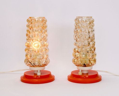 Helena Tynell Style Bubble Glass Table Lamps, Set of 2-HJP-897955