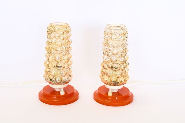 Helena Tynell Style Bubble Glass Table Lamps, Set of 2-HJP-897955