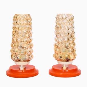 Helena Tynell Style Bubble Glass Table Lamps, Set of 2-HJP-897955