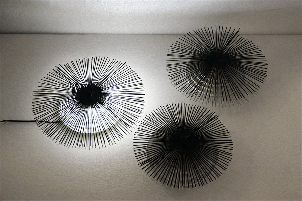 Helios Wall Lamps by Riccardo Blumer, 1980s