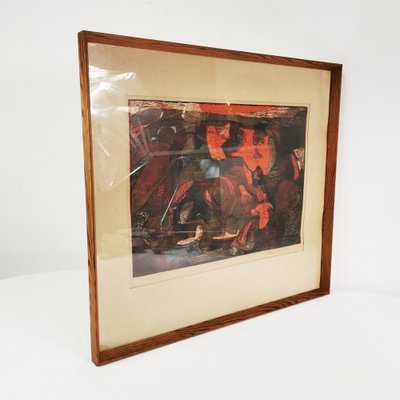 Helle Thorborg, Composition, 1967, Lithograph, Framed-ZTG-1729590