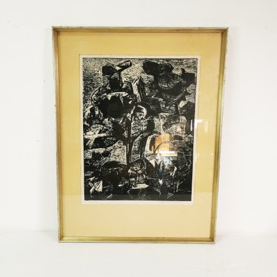 Helle Thorborg, Composition, Lithograph, 1964, Framed-ZTG-1806412