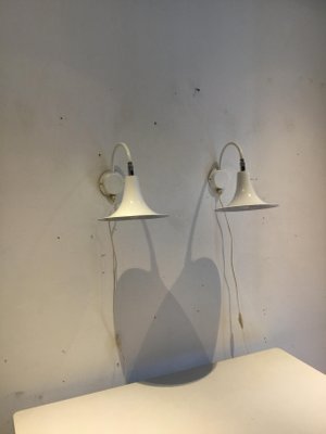 Hemi Wall Lamps from Börje Claes, 1970s, Sweden, Set of 2-SU-999113