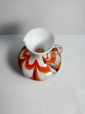 Henkelvase Opaline Fiorentina Glass Vase by Carlo Moretti, 1970s-VTK-2020069