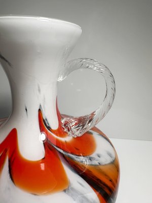 Henkelvase Opaline Fiorentina Glass Vase by Carlo Moretti, 1970s-VTK-2020069