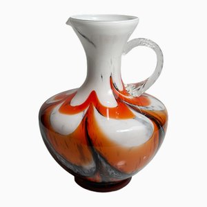 Henkelvase Opaline Fiorentina Glass Vase by Carlo Moretti, 1970s-VTK-2020069