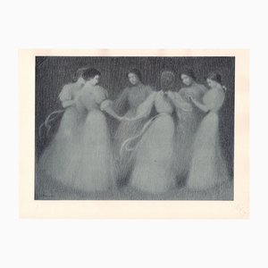 Henri Eugène Le Sidaner, La Ronde (The Round Dance), 1898, Original Lithograph-YWW-2032448