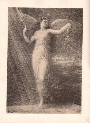 Henri Fantin-Latour, l'Immortalité, 1898, Lithograph & Paper-YWW-2016631