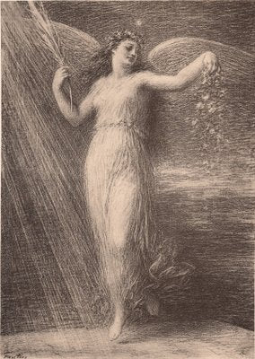 Henri Fantin-Latour, l'Immortalité, 1898, Lithograph & Paper-YWW-2016631