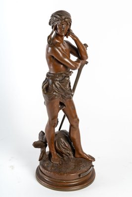 Henri Honoré Plé, David Victor, 19th-Century, Patinated Bronze-UQL-1167453