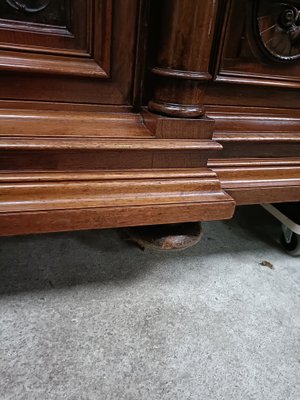 Henri II Renaissance Solid Walnut Sideboard-AED-1783517