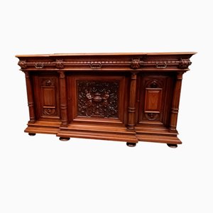 Henri II Renaissance Solid Walnut Sideboard-AED-1783517