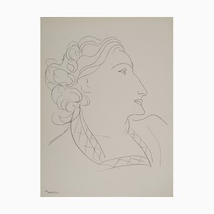 Henri Matisse, Female Profile, Lithograph-KHH-2023069