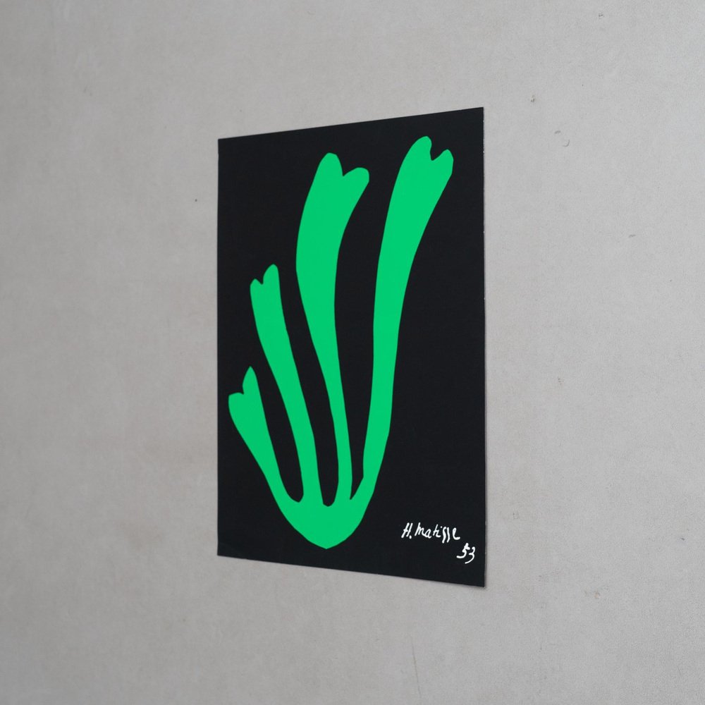 Henri Matisse, Fern Cut Out in Black and Green, Mid-20th Century, Lithograph