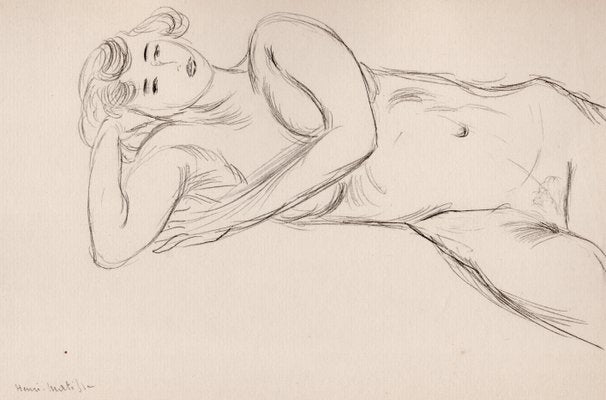 Henri Matisse, Lying Nude Girl, Original Lithograph, 1920-YWW-2027899