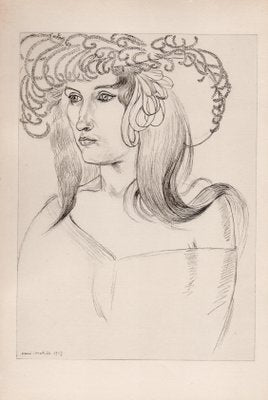 Henri Matisse, Portrait of a Lady, Original Lithograph, 1920-YWW-2027896