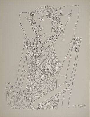 Henri Matisse, The Peaceful Muse, Lithograph-KHH-2023066