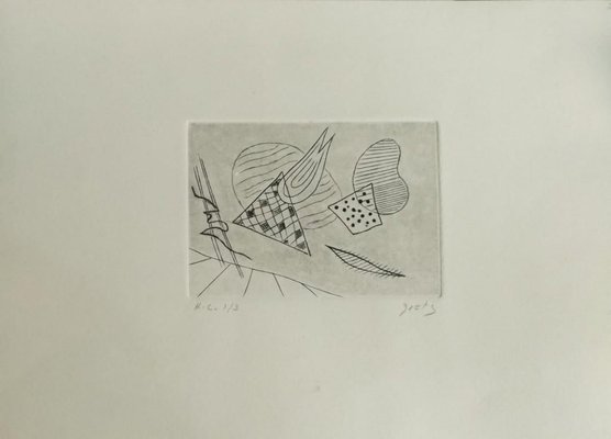 Henry Goetz, Abstract Composition, 1950, Lithograph-ZCI-759249