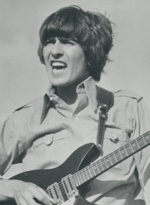 Henry Grossman, George Harrison, Guitar, Black and White Photograph, 1970s, 17,2 X 22,8 Cm 1970s-DYV-1438125