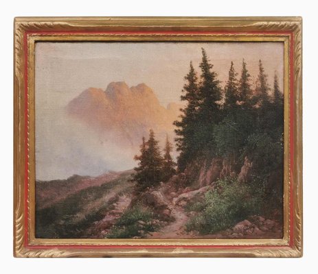 Henry Marko, Alpine View, 1890s, Oil on Canvas, Framed-BGS-1767072