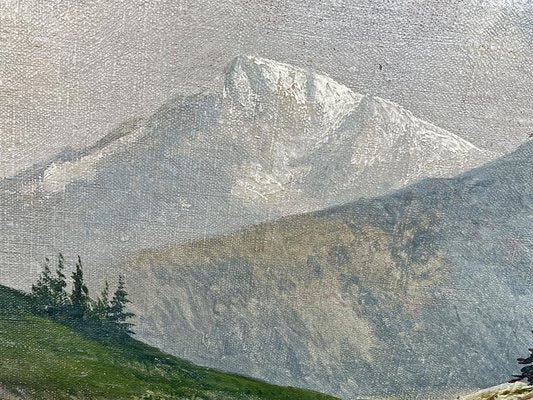 Henry Marko, Alpine View, 1890s, Oil on Canvas, Framed-BGS-1767070