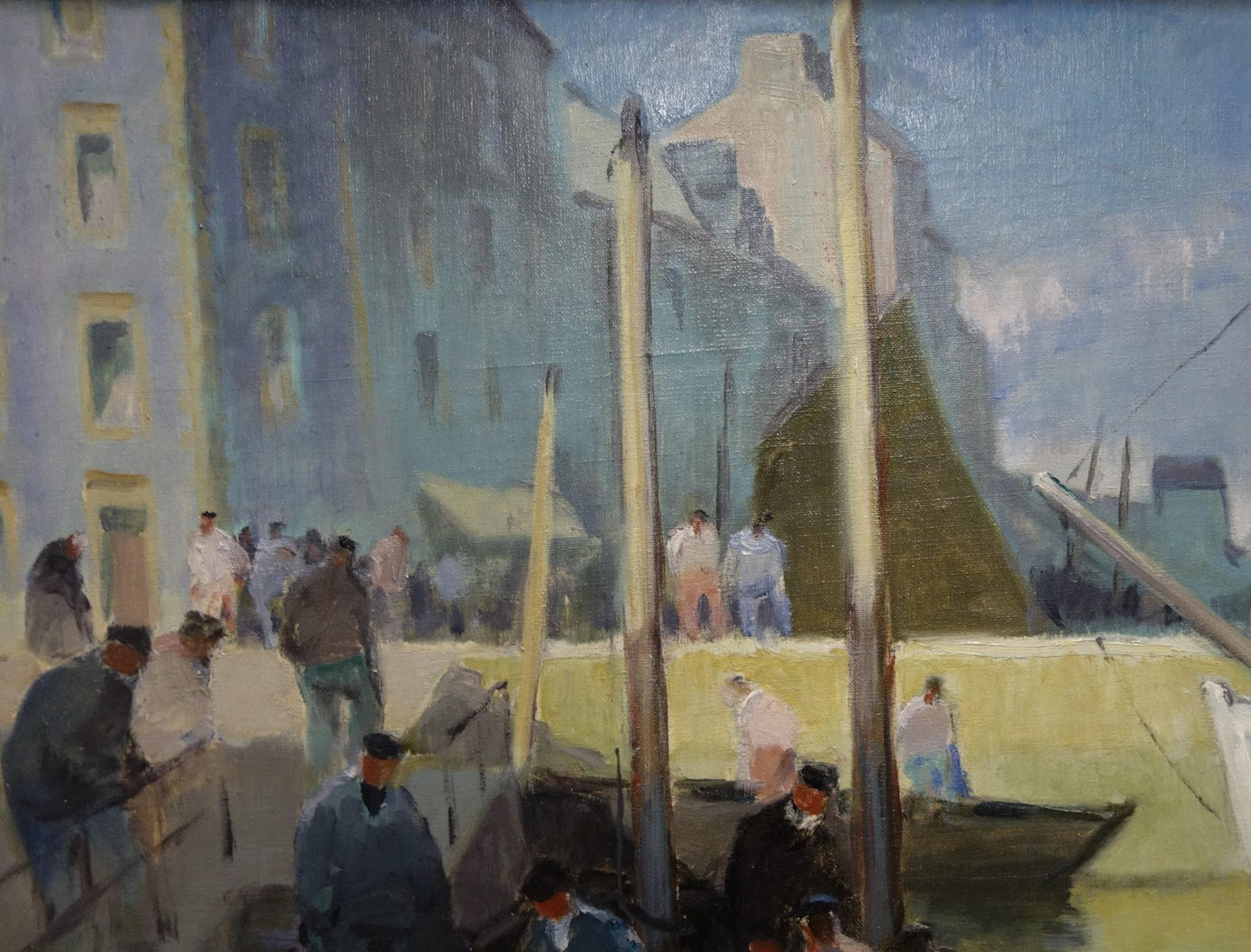 Henry Maurice Cahours, Boat Harbor France the Arrival in Port Douarnenez, 1922