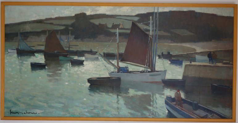 Henry Maurice Cahours, Boats in the Harbor, 1930-QUE-943992