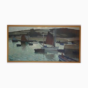 Henry Maurice Cahours, Boats in the Harbor, 1930-QUE-943992