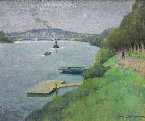 Henry Maurice Cahours, the Seine at Puteaux, 1930s-QUE-944036