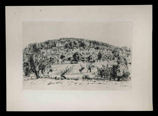 Henry Verger-Sarrat, French Landscape, Etching, 20th Century-ZCI-1775930