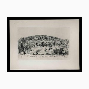 Henry Verger-Sarrat, French Landscape, Etching, 20th Century-ZCI-1775930