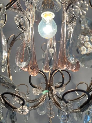 Hepburn's Tears Murano Chandelier, 1950s-OVO-1741999