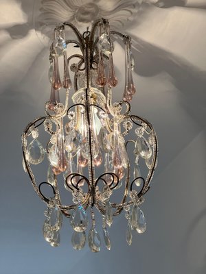 Hepburn's Tears Murano Chandelier, 1950s-OVO-1741999