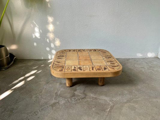 Herbiers Model Coffee Table in Beech by Roger Capron, 1970s-WKI-2024731