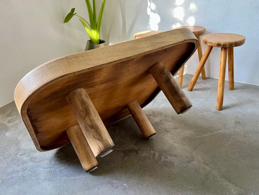 Herbiers Model Coffee Table in Beech by Roger Capron, 1970s-WKI-2024731