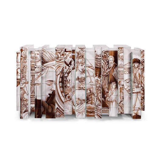 Heritage - Ceramic Materials Sideboard With Doors by Boca Do Lobo #SEPIA TILES