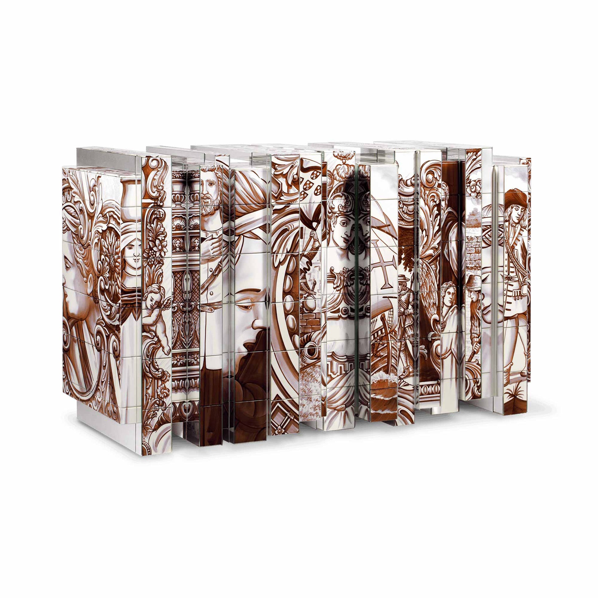 Heritage - Ceramic Materials Sideboard With Doors by Boca Do Lobo #SEPIA TILES