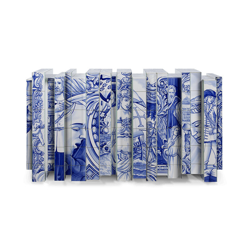 Heritage - Ceramic Materials Sideboard With Doors by Boca Do Lobo #BLUE TILES