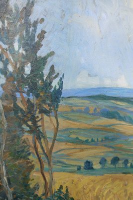 Hermann Paschold, Hilly Landscape, 20th-century, Oil on Canvas-BGS-1077976