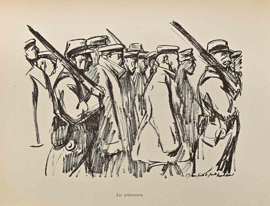 Hermann Paul, Les Prisonniers, Lithograph, Early 20th Century