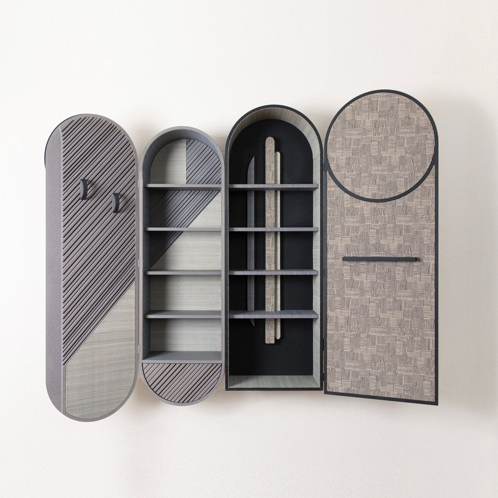 Hermès Decor O Wall Cabinet in Grey - Milan Design Week Limited Edition