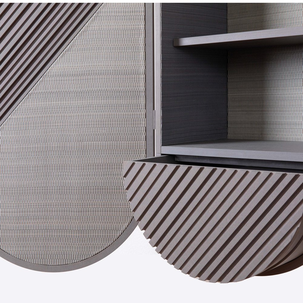 Hermès Decor O Wall Cabinet in Grey - Milan Design Week Limited Edition