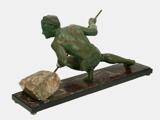 Heroic Worker Lifting a Boulder, 1930, Zinc-TPH-2035970