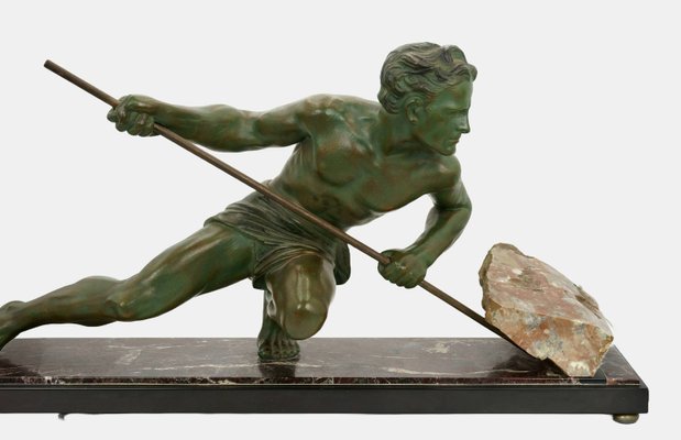 Heroic Worker Lifting a Boulder, 1930, Zinc-TPH-2035970