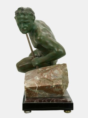 Heroic Worker Lifting a Boulder, 1930, Zinc-TPH-2035970