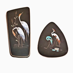 Heron Wall Plates by Kiechle Arno for Ruscha, 1950s, Set of 2-QDP-843502